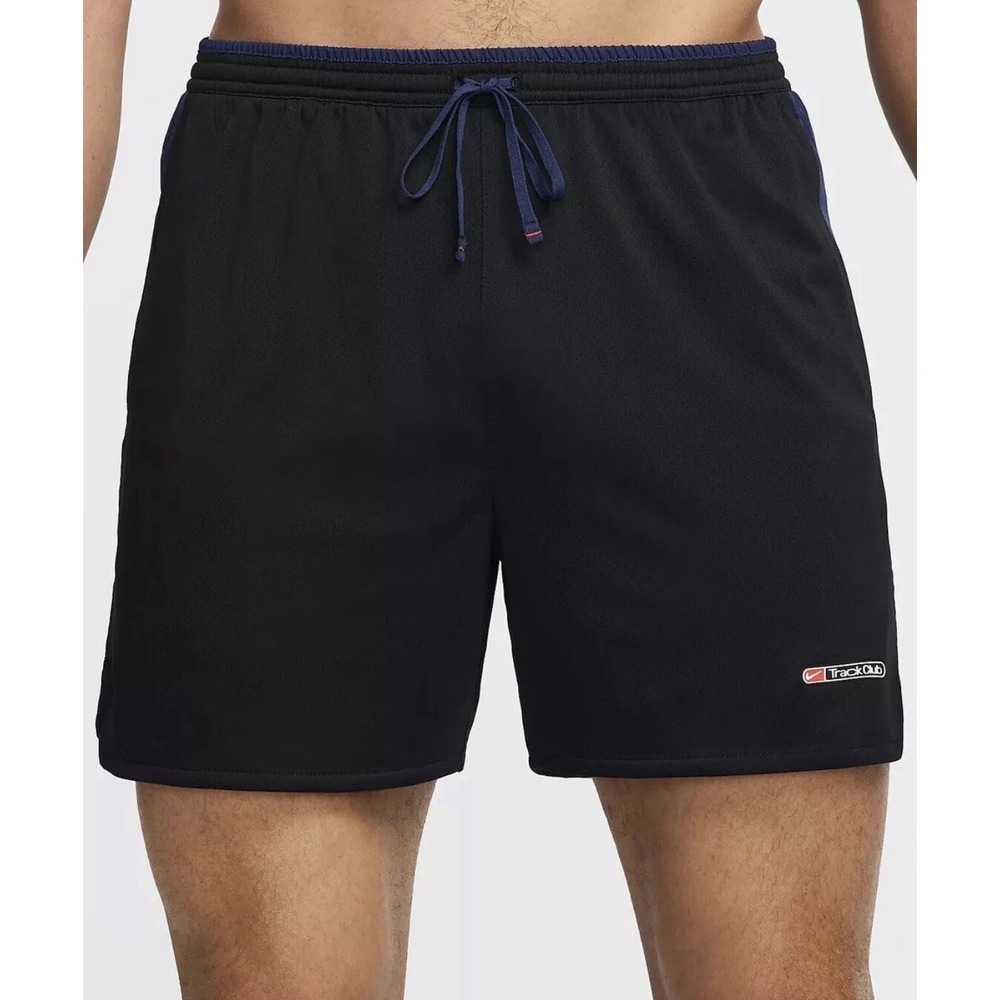 Nike Track Club Men's Small Dri-FIT  5" Brief-Lined Black Running Shorts